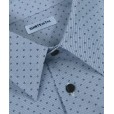 Blue Shirt with Blue Motifs