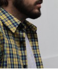 Yellow, Blue and Green Plaid Multicolored Shirt