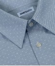 Blue Shirt with White Motifs