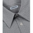 Gray Shirt with White Motifs 