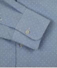 Blue Shirt with White Motifs