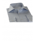 Regular fit striped cotton shirt