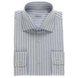 Regular fit striped cotton shirt