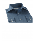 Limited edition regular fit chambray cotton shirt