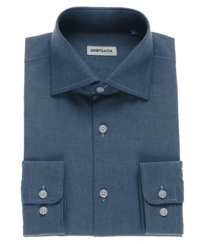 Limited edition regular fit chambray cotton shirt